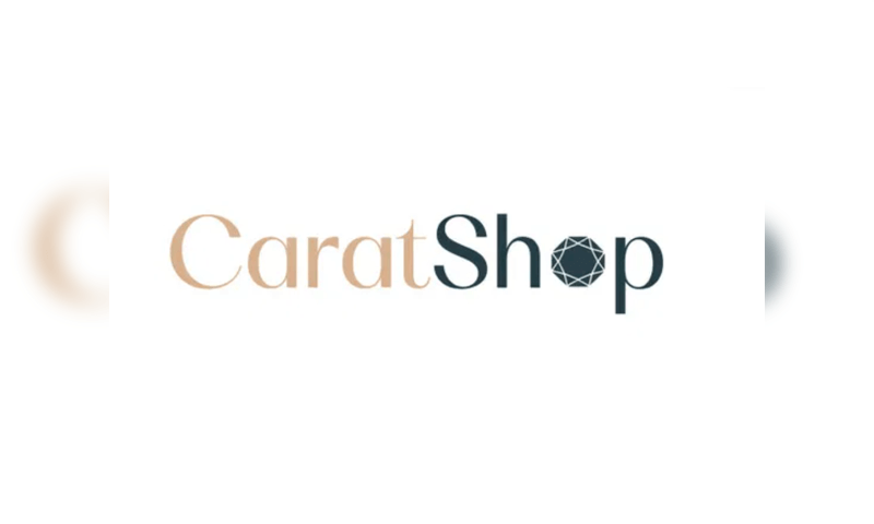 CaratShop.com premium domain logo – elegant jewelry gem icon