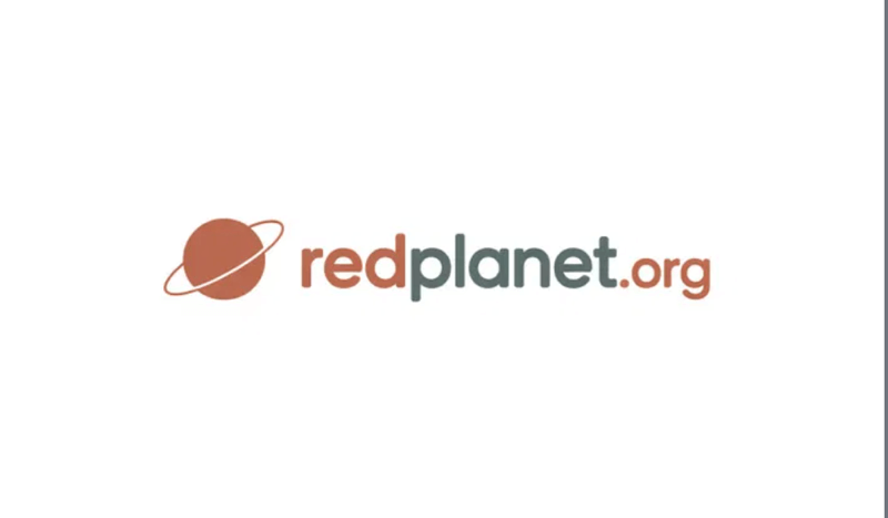 RedPlanet.org premium domain logo – Mars planet icon